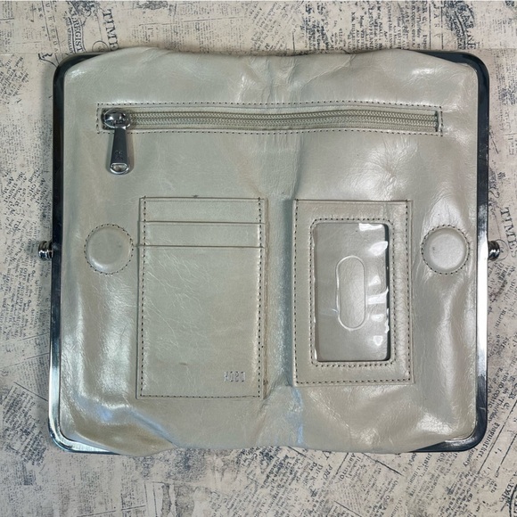 HOBO Lauren clutch wallet tan leather vintage - Picture 7 of 14